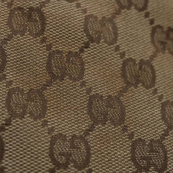 GUCCI GG Canvas Sherry Line Hand Bag Beige Red Brown 000 0846 Auth 70123 - Picture 6 of 16